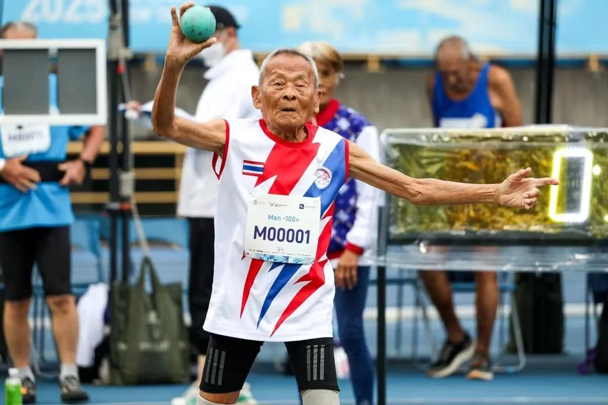 Tailandlik 105 yoshli sportchi musobaqalarda 4 ta oltin medalni qo‘lga kiritdi