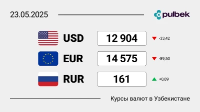 Курсы валют в Узбекистане на 23 мая 2025: сколько сегодня стоит доллар, евро и рубль?