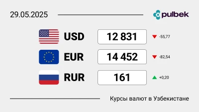 Курсы валют в Узбекистане на 29 мая 2025: сколько сегодня стоит доллар, евро и рубль?