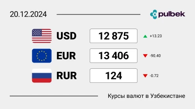 Курсы валют в Узбекистане на 20 декабря 2024: доллар падает 3 дня подряд